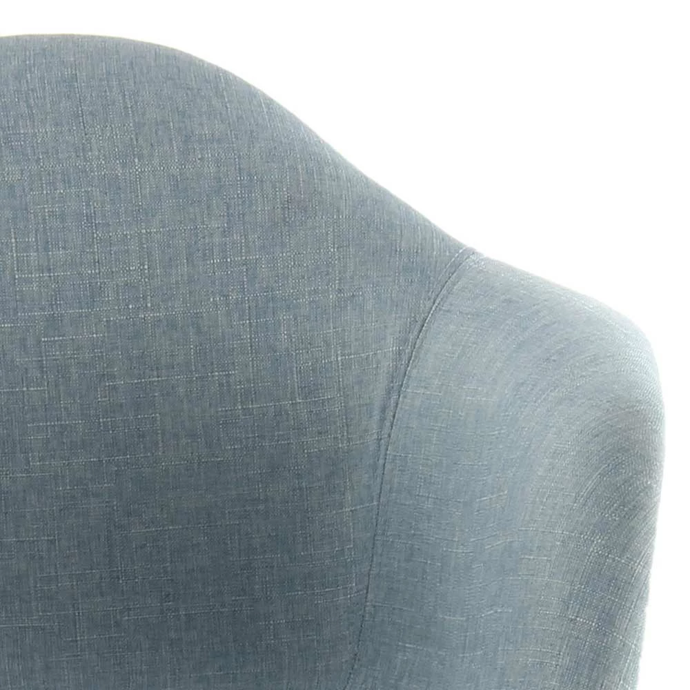 Stoff Armlehnenstuhl In Hellblau - Flinn (2er Set) - Image 6