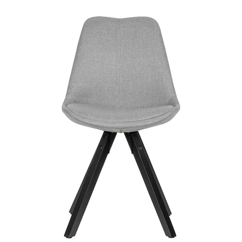 Stoff Schalenstühle In Hellem Grau - Oviedo (2er Set) - Image 2