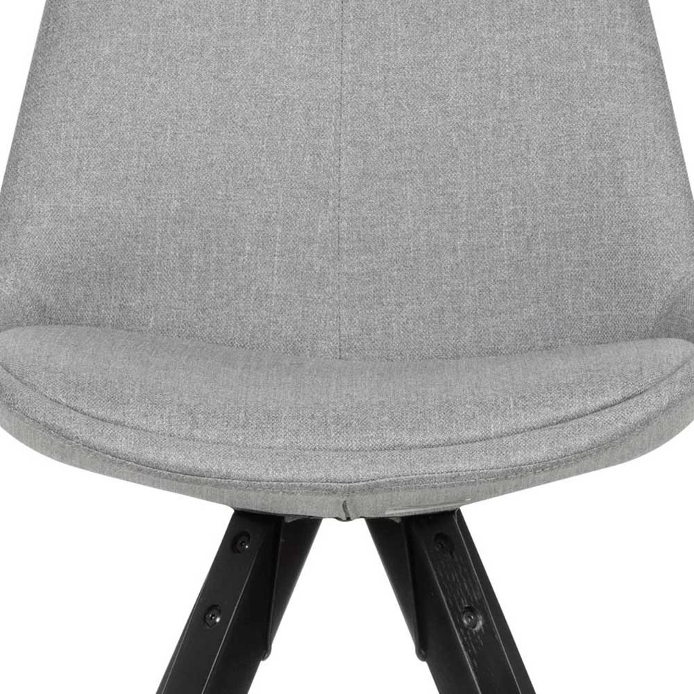 Stoff Schalenstühle In Hellem Grau - Oviedo (2er Set) - Image 6