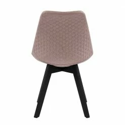 Stühle In Altrosa Webstoff - Cistra (2er Set) 5 Stühle In Altrosa Webstoff - Cistra (2er Set) -Dariana shop stuehle in altrosa webstoff schwarz buche massivholz cistra 03