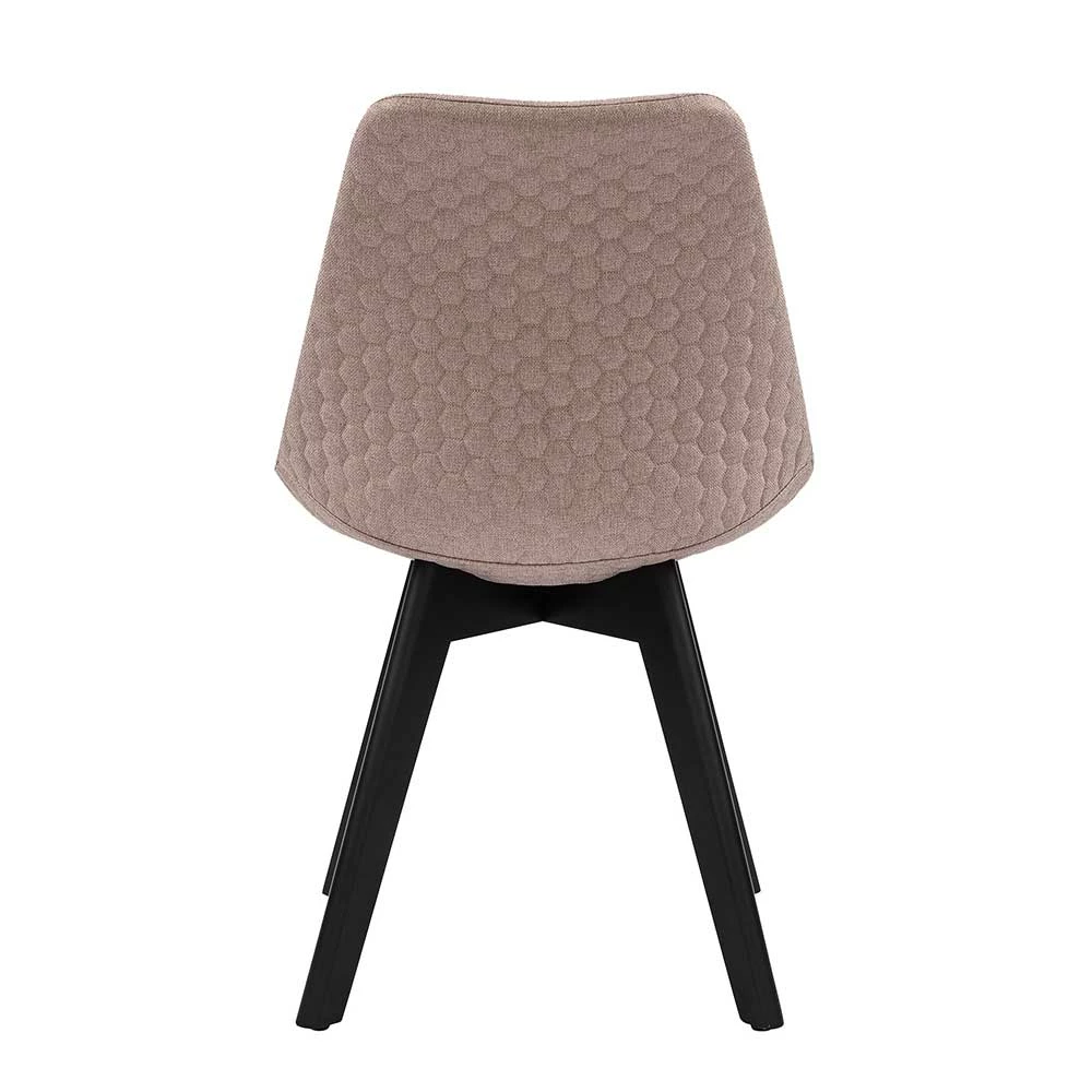 Stühle in Altrosa Webstoff - Cistra (2er Set) Stühle In Altrosa Webstoff - Cistra (2er Set) -Dariana shop stuehle in altrosa webstoff schwarz buche massivholz cistra 03