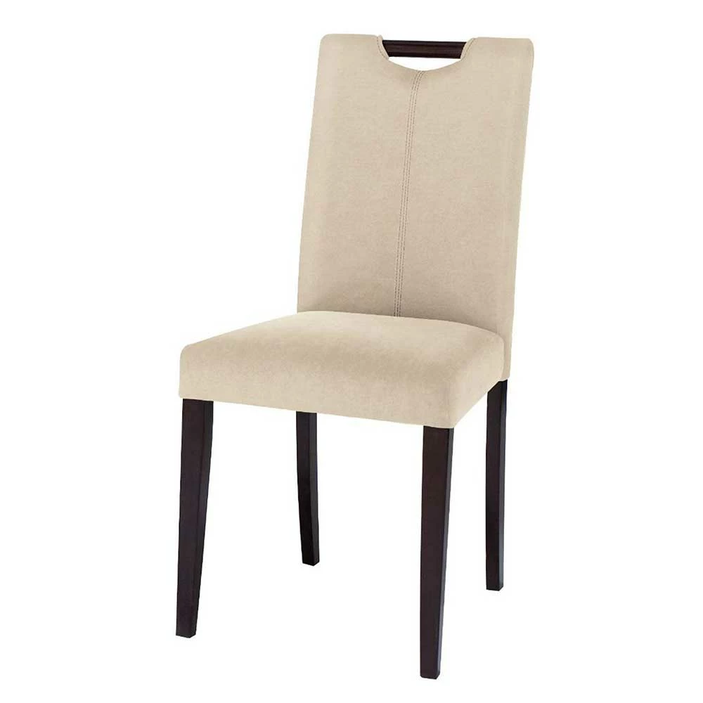 Stühle In Creme & Dunkelbraun - Compadro (2er Set)