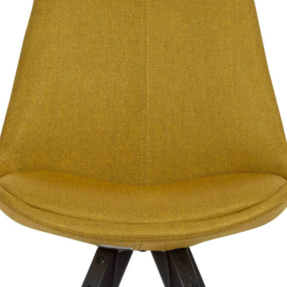 Stühle In Curry Gelb & Schwarz - Perlos (2er Set) 8 Stühle In Curry Gelb & Schwarz - Perlos (2er Set) – Bild 6