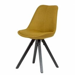 Stühle In Curry Gelb & Schwarz - Perlos (2er Set)