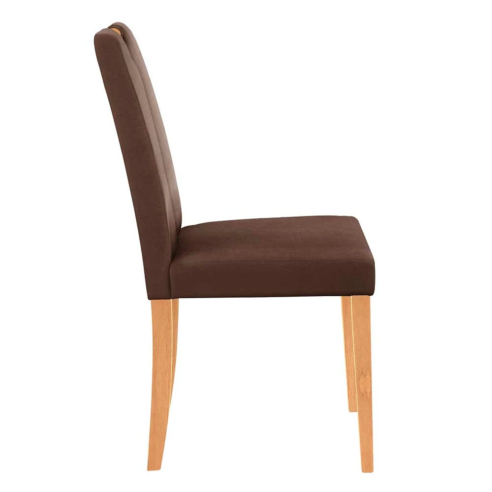 Stühle In Dunkelbraun & Natur - Vuressa (2er Set) - Image 3