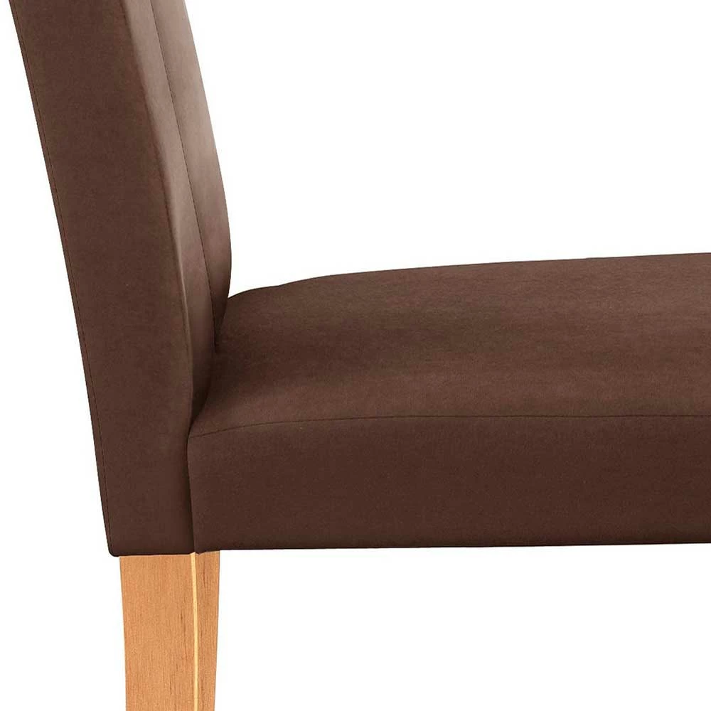 Stühle In Dunkelbraun & Natur - Vuressa (2er Set) - Image 6