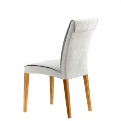 Stühle In Hellgrau & Eiche - Housten (2er Set) -Dariana shop stuehle in hellgrau eiche aus stoff massivholz housten 04