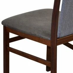 Stühle In Nussbaum & Anthrazit - Weladio (2er Set) -Dariana shop stuehle in nussbaum anthrazit aus holz kunstleder stoff weladio 04