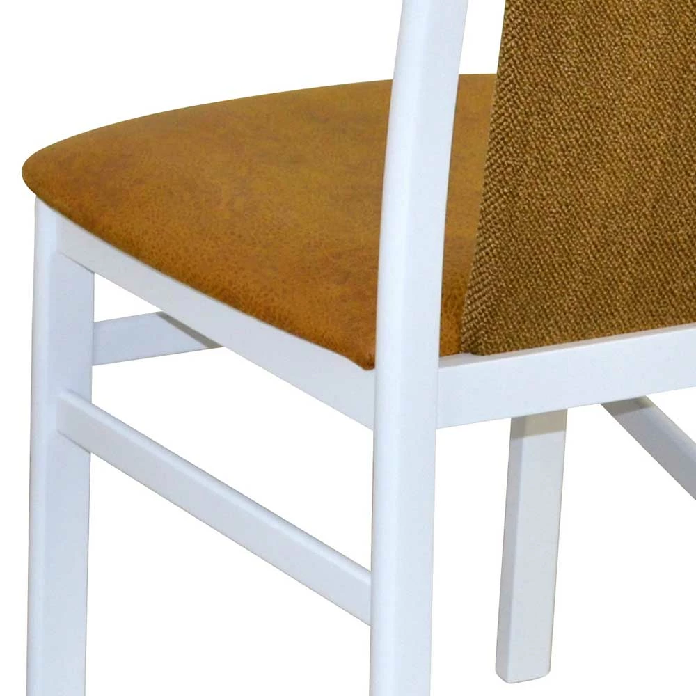 Stühle In Weiß & Ocker - Agneta (2er Set) - Image 5