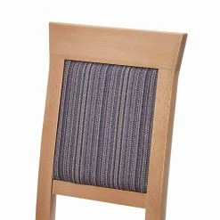 Stuhl Xamila Mit Lehne Und Sitz Gepolstert -Dariana shop stuhl lehne und sitz gepolstert massivholz buche lackiert webstoff gestreift xamila 02