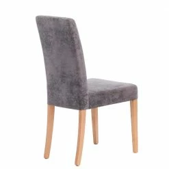 Stuhl-Set Buffalo Aus Grauem Microfaser-Bezug (2er Set) 4 Stuhl-Set Buffalo Aus Grauem Microfaser-Bezug (2er Set) -Dariana shop stuhl set aus grauem microfaser bezug buffalo 02