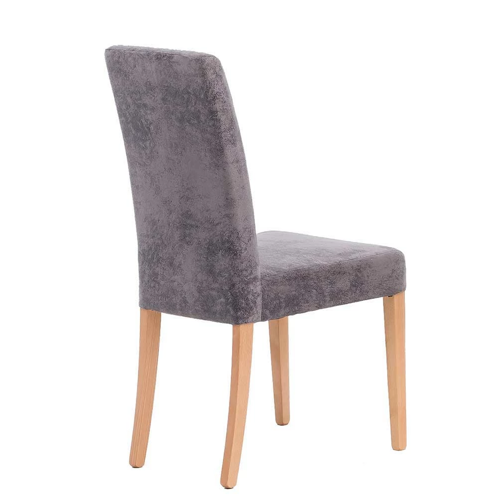 Stuhl-Set Buffalo aus grauem Microfaser-Bezug (2er Set) Stuhl-Set Buffalo Aus Grauem Microfaser-Bezug (2er Set) -Dariana shop stuhl set aus grauem microfaser bezug buffalo 02