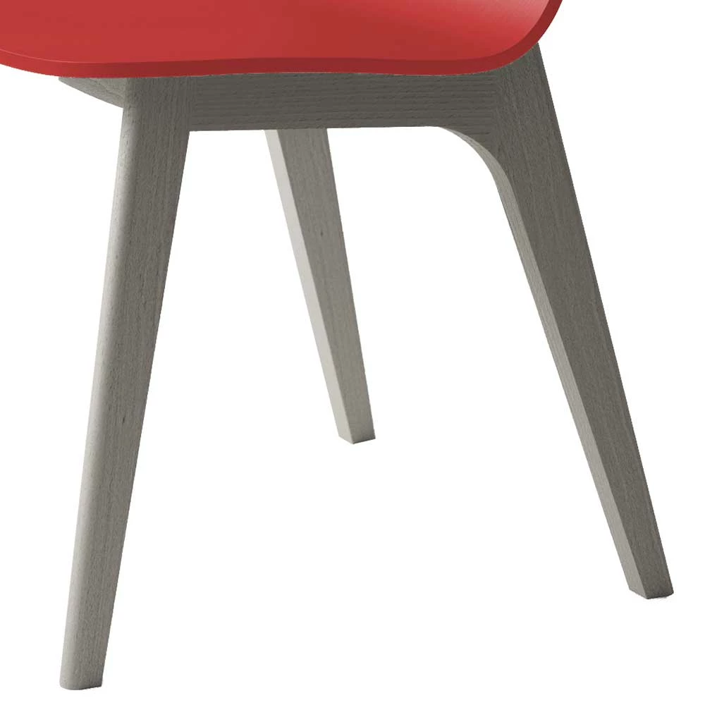 Stylischer Küchenstuhl In Rot & Trüffel - Isipia - Image 4