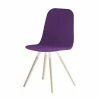 Stylischer Scandi Stuhl In Violett - Imonas -Dariana shop stylischer scandi stuhl in violett lackiert buche gebleicht imonas f
