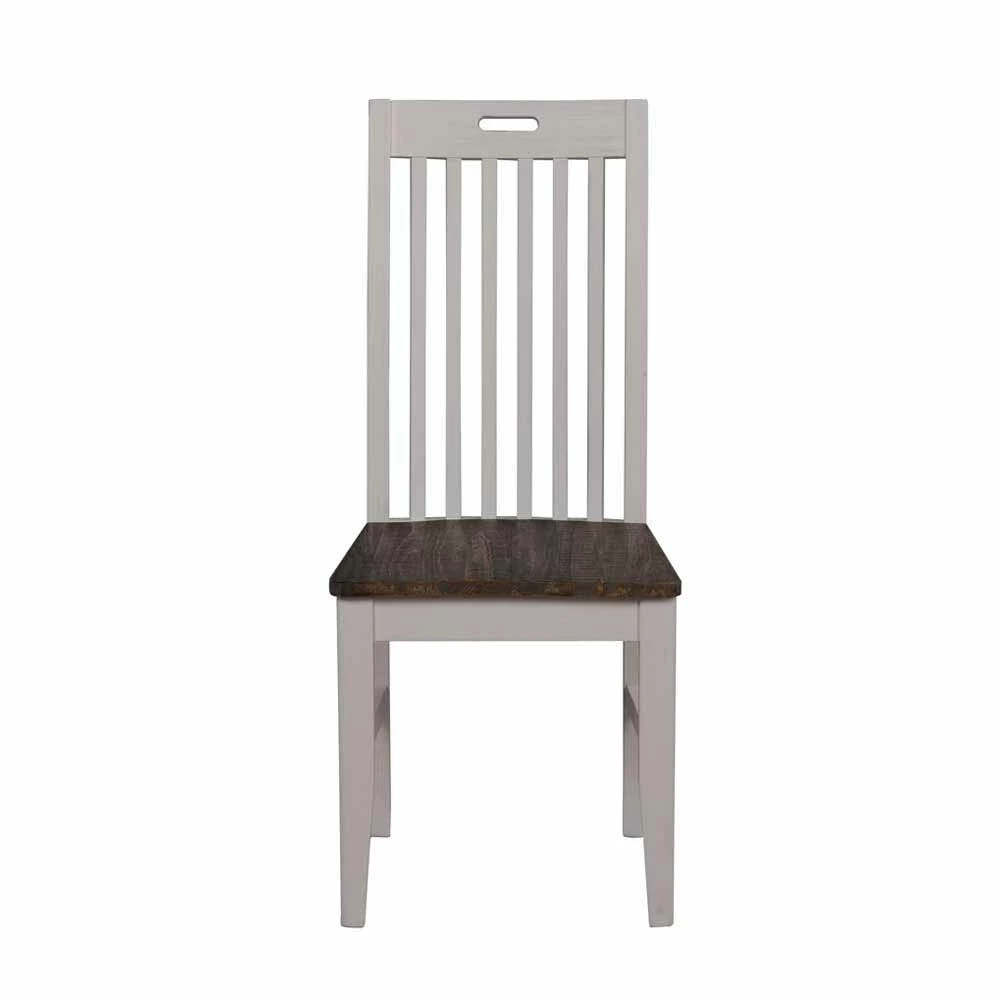 Toller Landhausstuhl in Weiß & Braun - Wabster (2er Set) Toller Landhausstuhl In Weiß & Braun - Wabster (2er Set) -Dariana shop toller landhausstuhl in weiss braun aus kiefer massiv wabster 05