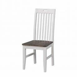 Toller Landhausstuhl In Weiß & Braun - Wabster (2er Set)