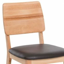 Topp Massivholzstuhl In Kernbuche - Nongos (2er Set) -Dariana shop topp massivholzstuhl in kernbuche mit dunkelbraunem ledersitz nongos 03