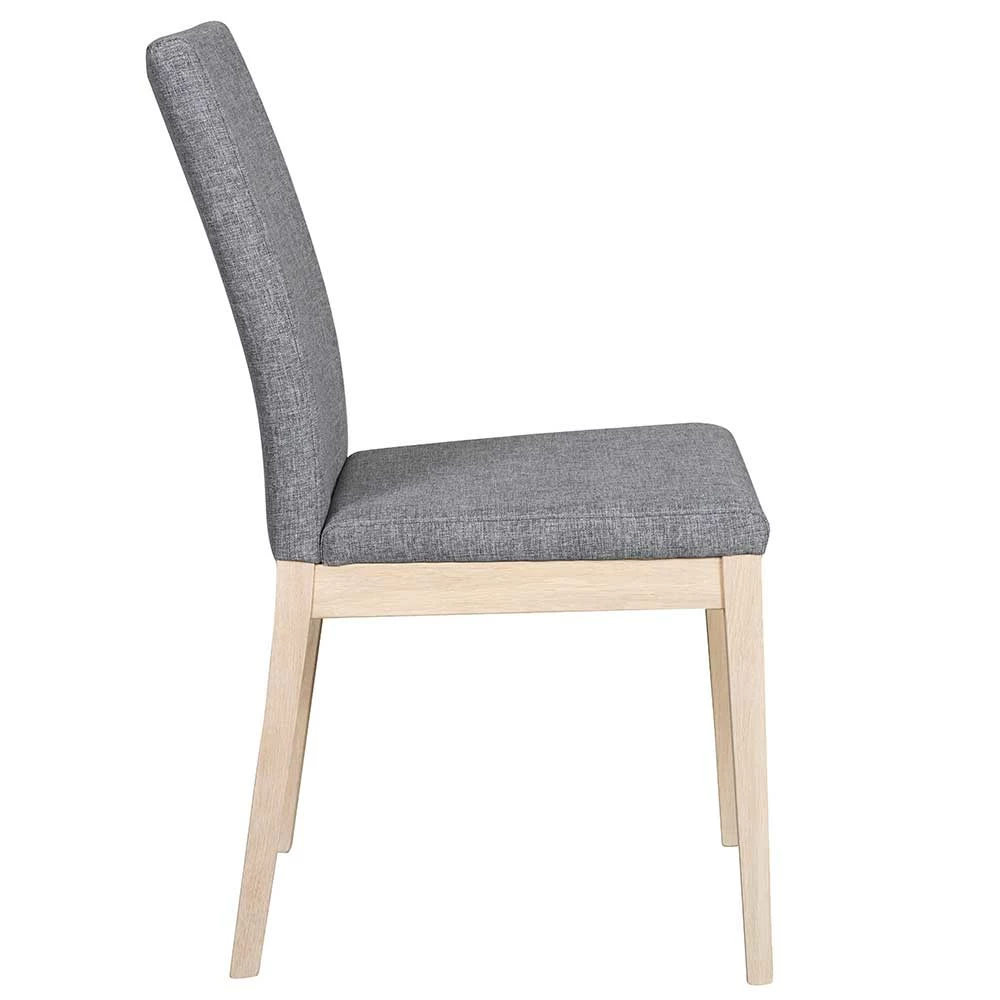 Topp Polsterstuhl in Grau & White Wash - Pirna (2er Set) Topp Polsterstuhl In Grau & White Wash - Pirna (2er Set) -Dariana shop topp polsterstuhl in grau white wash eichenholz gestell pirna 03