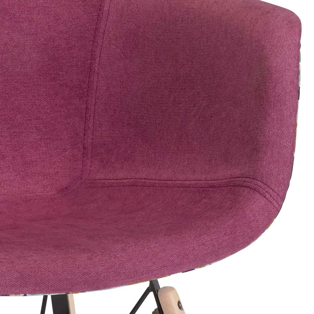 Topp Retro Designstuhl in Pink - Roosenia (2er Set) Topp Retro Designstuhl In Pink - Roosenia (2er Set) -Dariana shop topp retro designstuhl in pink blumen buche roosenia 03