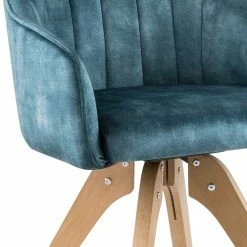 Velours Tischsessel In Blau Petrol - Vitalrov (2er Set) 6 Velours Tischsessel In Blau Petrol - Vitalrov (2er Set) -Dariana shop velours tischsessel in blau petrol mit massivholzgestell eiche vitalrov 04