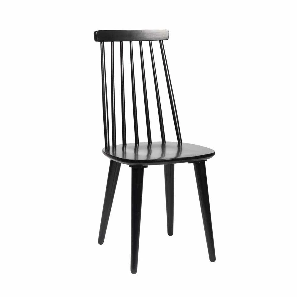 Vollholzstuhl In Schwarz - Smaranda (4er Set)