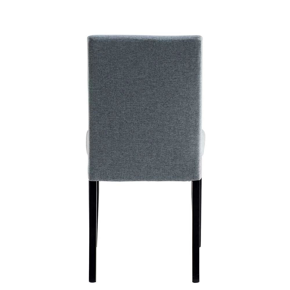 Webstoff Polsterstühle in Grau - Rodiccar (2er Set) Webstoff Polsterstühle In Grau - Rodiccar (2er Set) -Dariana shop webstoff polsterstuehle in grau mit schwarzen holzbeinen rodiccar 05