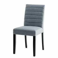 Webstoff Polsterstühle In Grau - Rodiccar (2er Set)