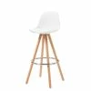 Weißer Bar Stuhl Mit Sitzschale - Rahia (2er Set)