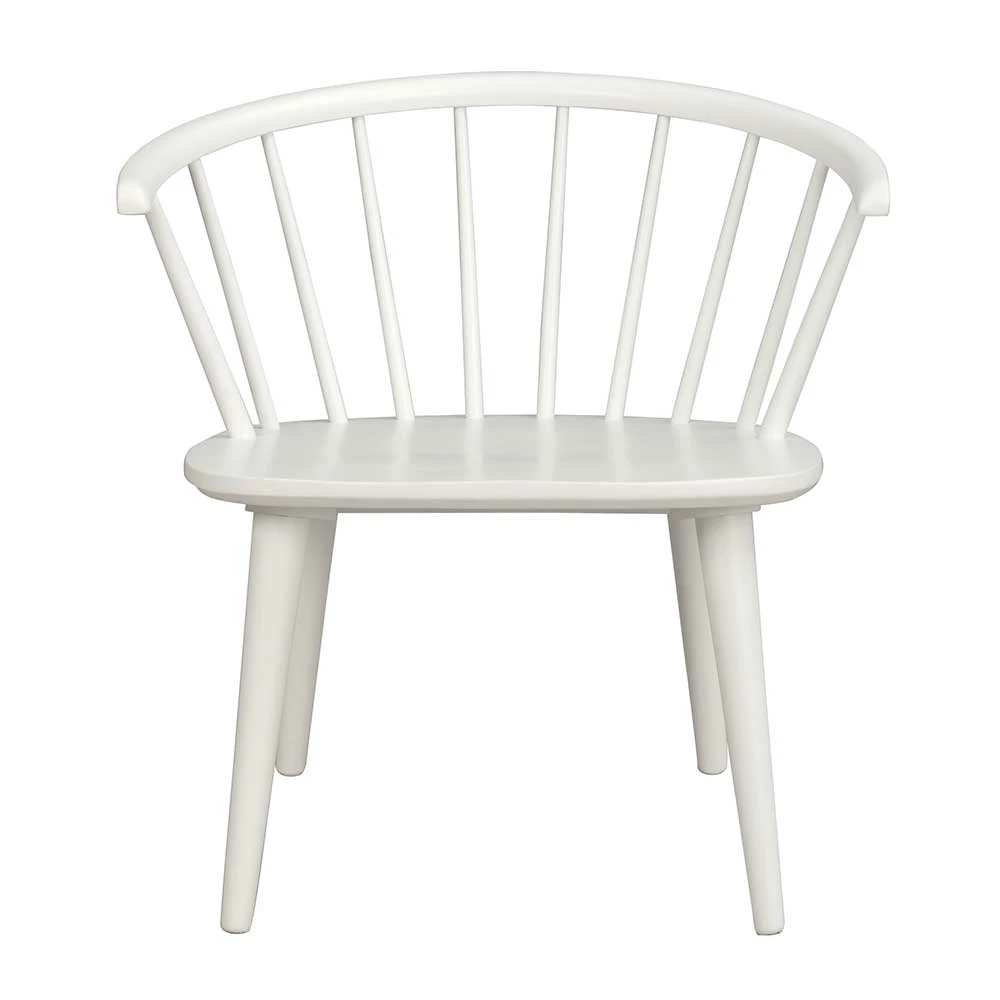 Weißer Holzstuhl Mit Armlehnen - Gilanco - Image 3