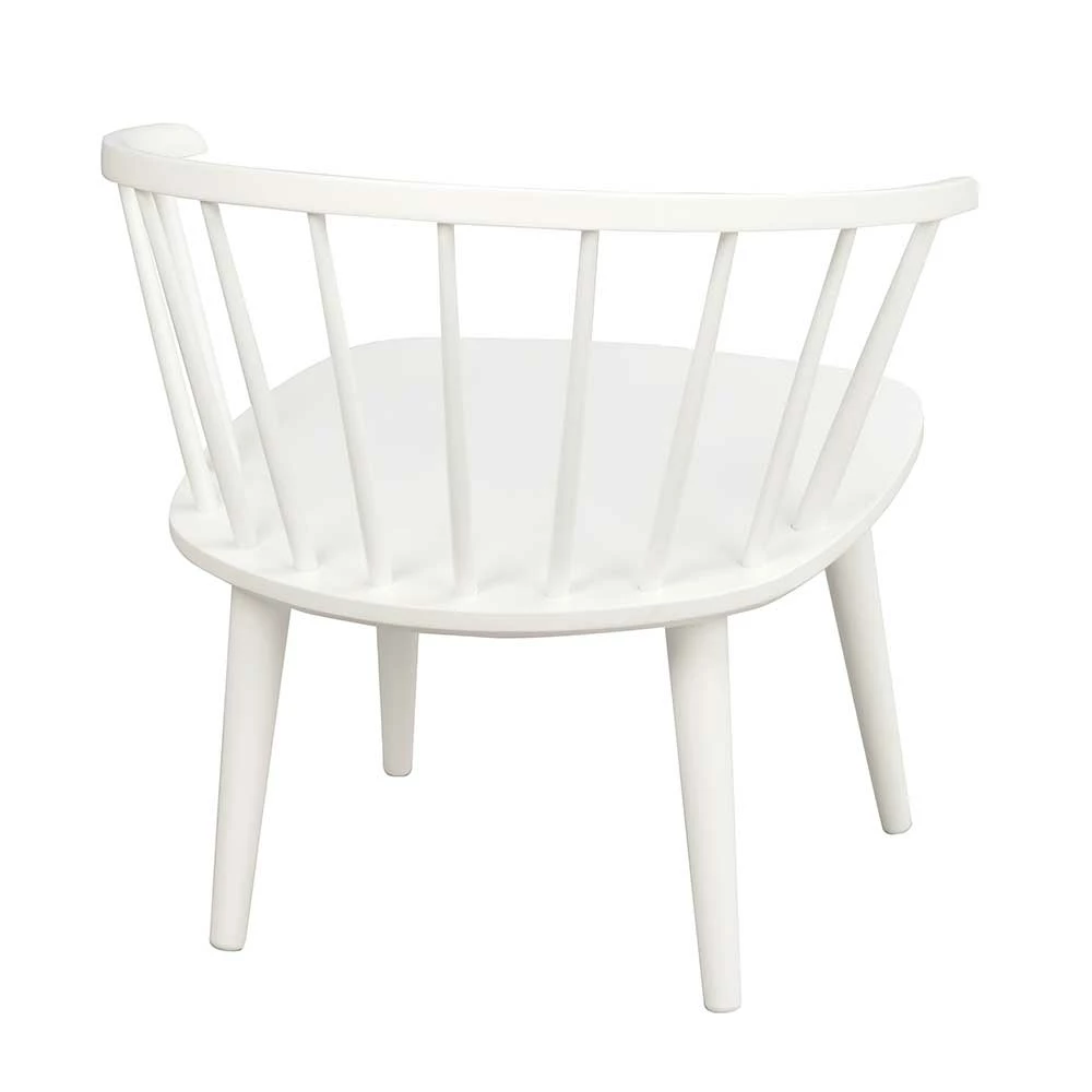 Weißer Holzstuhl Mit Armlehnen - Gilanco - Image 4