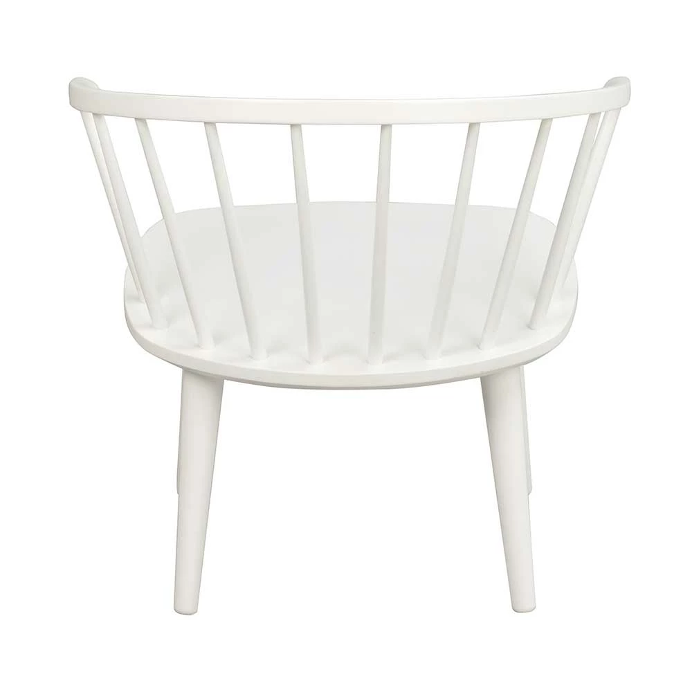 Weißer Holzstuhl Mit Armlehnen - Gilanco - Image 5