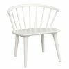 Weißer Holzstuhl Mit Armlehnen - Gilanco