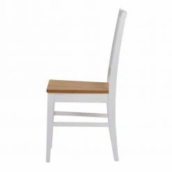 Weißer Holzstuhl Mit Sitz Eiche - Vanira (2er Set) -Dariana shop weisser holzstuhl mit sitz eiche natur geoelt vanira 05