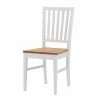 Weißer Holzstuhl Mit Sitz Eiche - Vanira (2er Set) -Dariana shop weisser holzstuhl mit sitz eiche natur geoelt vanira f