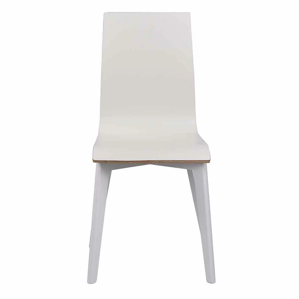 Weißer Küchenstuhl Mit Birke - Elegance (2er Set) - Image 2