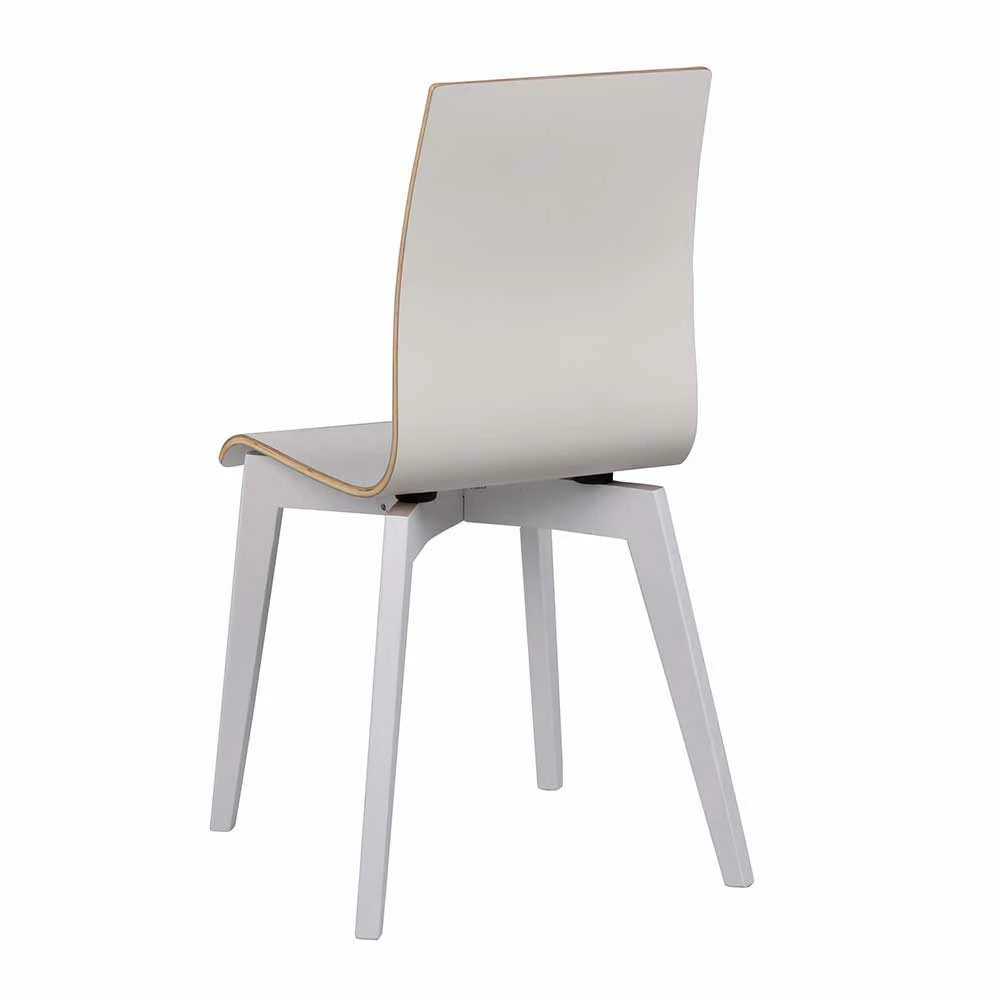 Weißer Küchenstuhl Mit Birke - Elegance (2er Set) - Image 3