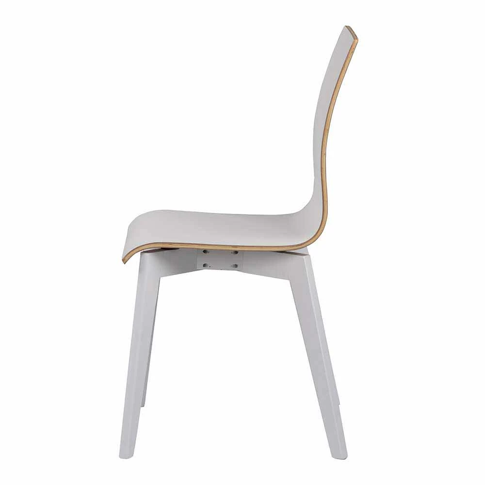 Weißer Küchenstuhl Mit Birke - Elegance (2er Set) - Image 4