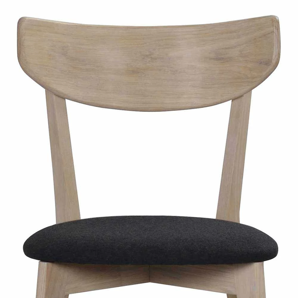 White Wash Eichenstuhl mit Fliz - Looks (2er Set) White Wash Eichenstuhl Mit Fliz - Looks (2er Set) -Dariana shop white wash eichenstuhl mit fliz sitz in grau looks 02