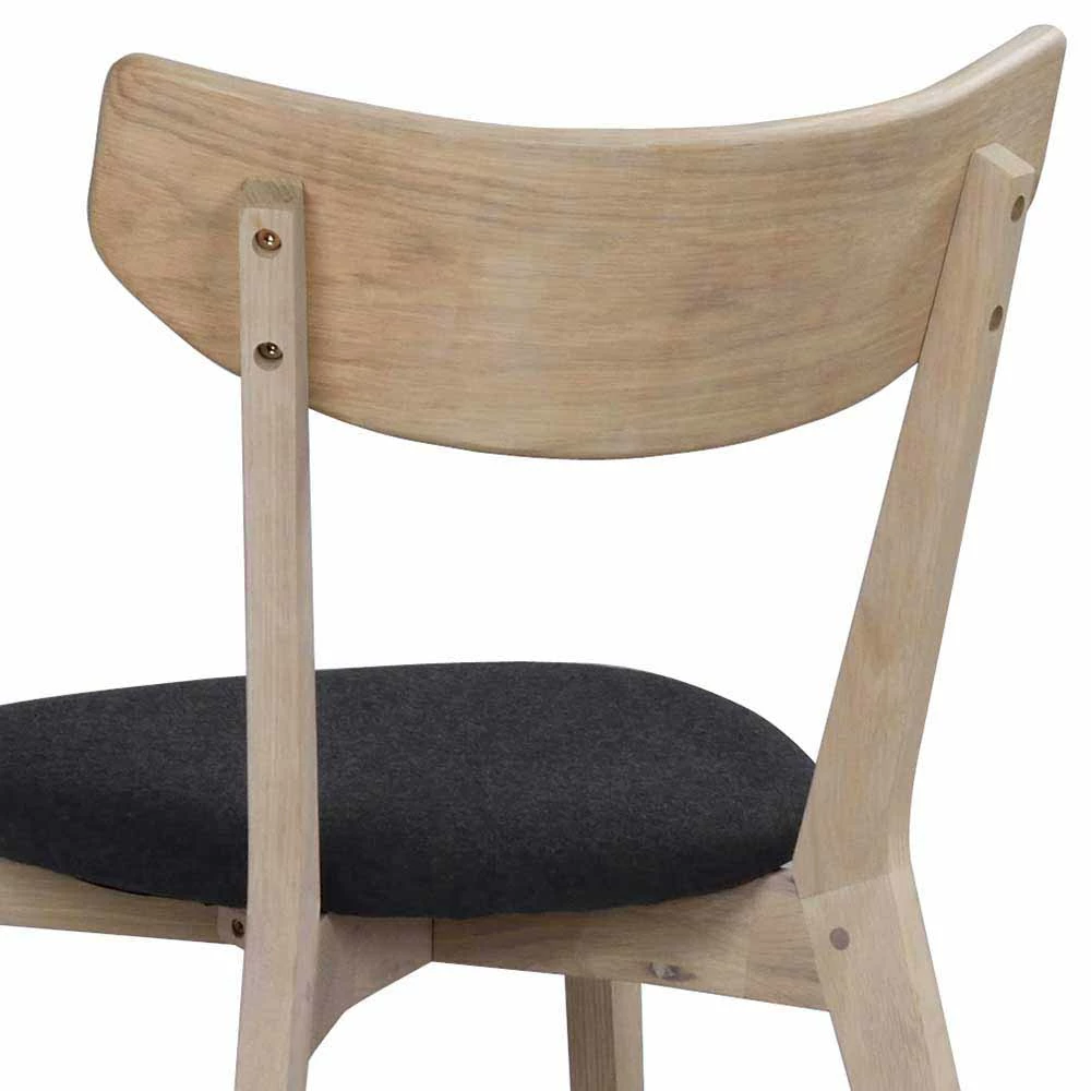 White Wash Eichenstuhl mit Fliz - Looks (2er Set) White Wash Eichenstuhl Mit Fliz - Looks (2er Set) -Dariana shop white wash eichenstuhl mit fliz sitz in grau looks 04