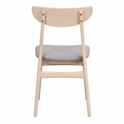 White Wash Holzstühle Im Retrostil - Lirou (2er Set) -Dariana shop white wash holzstuehle im retrostil mit stoffsitz hellgrau lirou 04