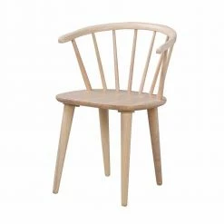 White Wash Holzstuhl Mit Armlehnen - Meryno (2er Set)