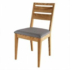 Wildeiche Stuhl Mit Polstersitz - Kediri (2er Set)