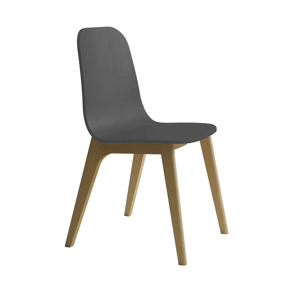Zweifarbiger Esstischstuhl in Anthrazit - Marena Zweifarbiger Esstischstuhl In Anthrazit - Marena -Dariana shop zweifarbiger esstischstuhl in anthrazit und buche dunkel massivholz marena 01