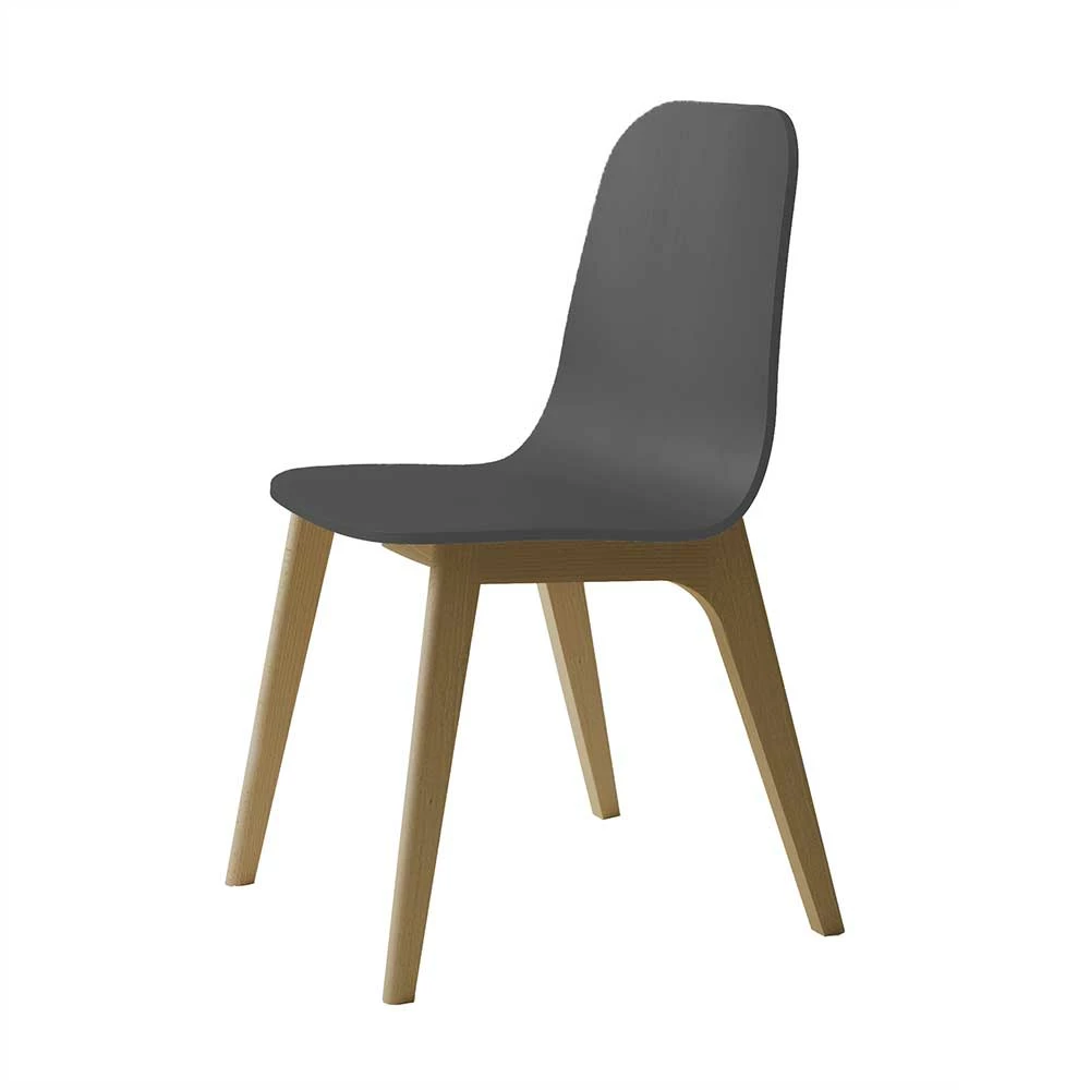 Zweifarbiger Esstischstuhl in Anthrazit - Marena Zweifarbiger Esstischstuhl In Anthrazit - Marena -Dariana shop zweifarbiger esstischstuhl in anthrazit und buche dunkel massivholz marena f