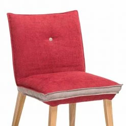 Zweifarbiger Esszimmerstuhl In Rot & Beige Stoff Laudion Mit Eiche Natur 6 Zweifarbiger Esszimmerstuhl In Rot & Beige Stoff Laudion Mit Eiche Natur -Dariana shop zweifarbiger esszimmerstuhl in rot beige stoff mit eiche natur laudion 04